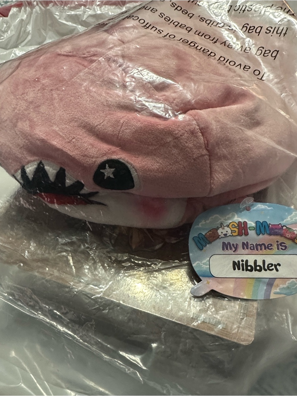 Nibbler Pink Plush Toy - Soft Kids Shark